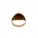 9ct Yellow Gold 1975 Garnet Ring