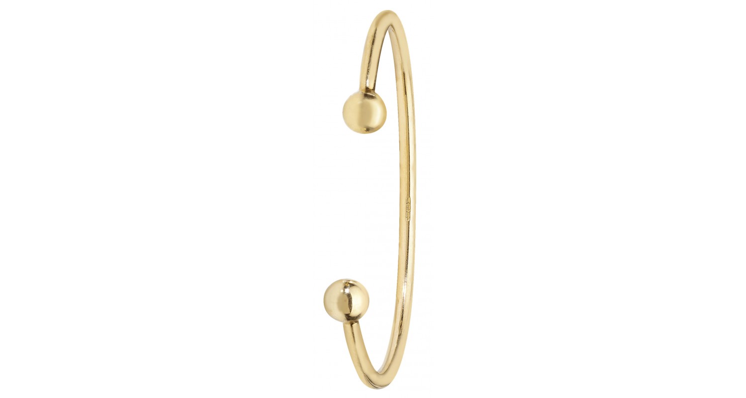 9ct Yellow Gold Solid Babies' Torque Bangle