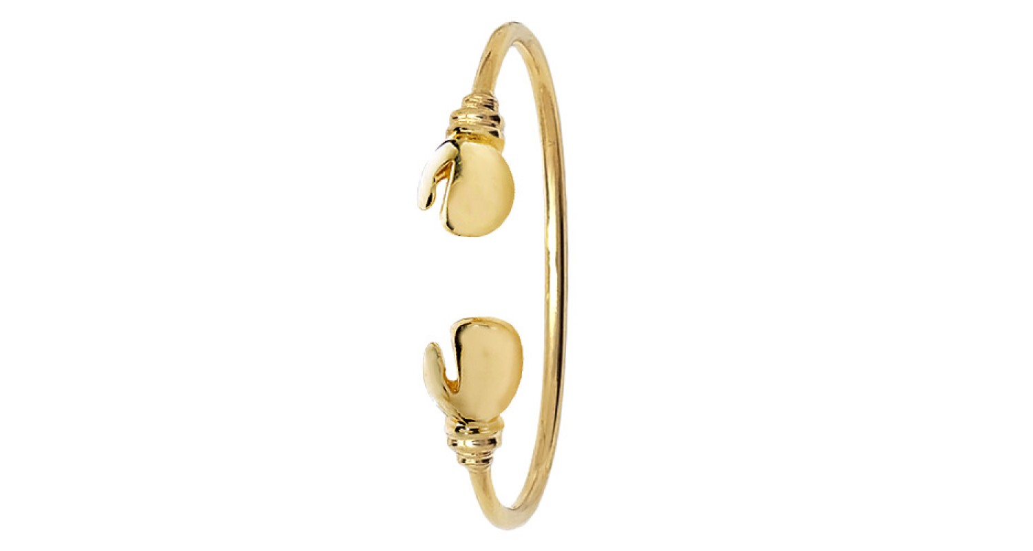 9ct Yellow Gold Babies' Boxing Glove Torque Bangle