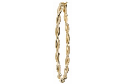 9ct Yellow Gold Twist Bangle