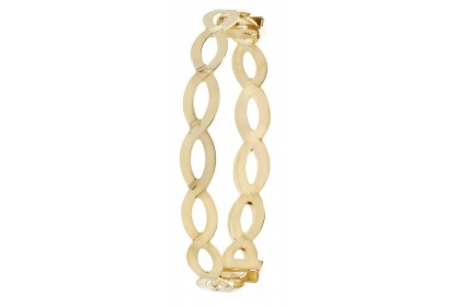 9ct Yellow Gold Babies' Expandable Oval Bangle