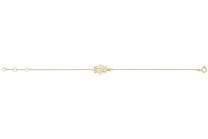 9ct Yellow Gold Ladies Hamsa Bracelet