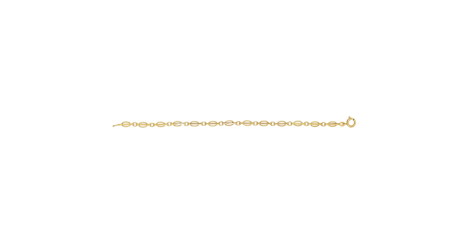 9ct Yellow Gold Fancy Link Bracelet