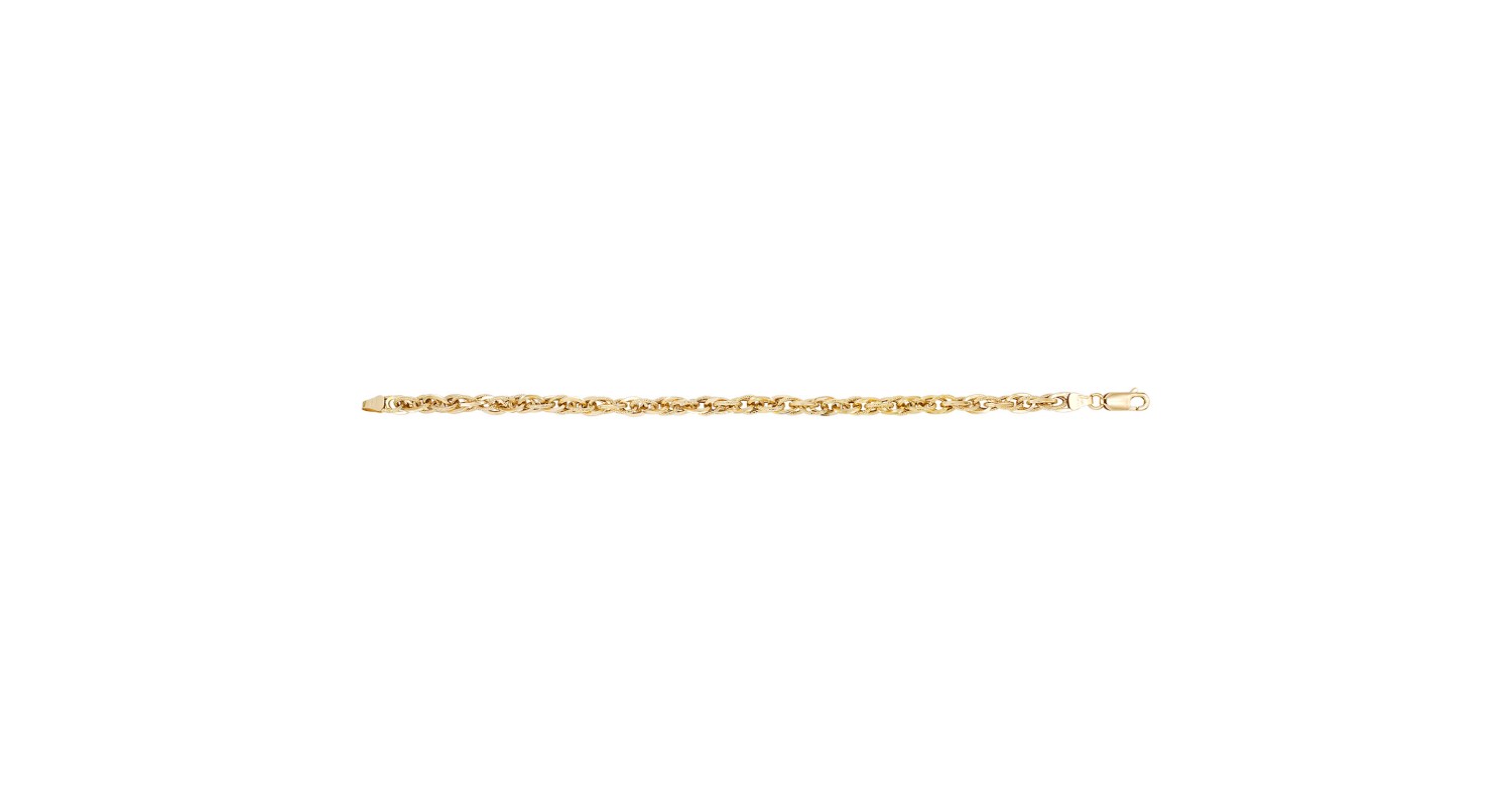 9ct Yellow Gold Ladies Prince Of Wales Link Bracelet