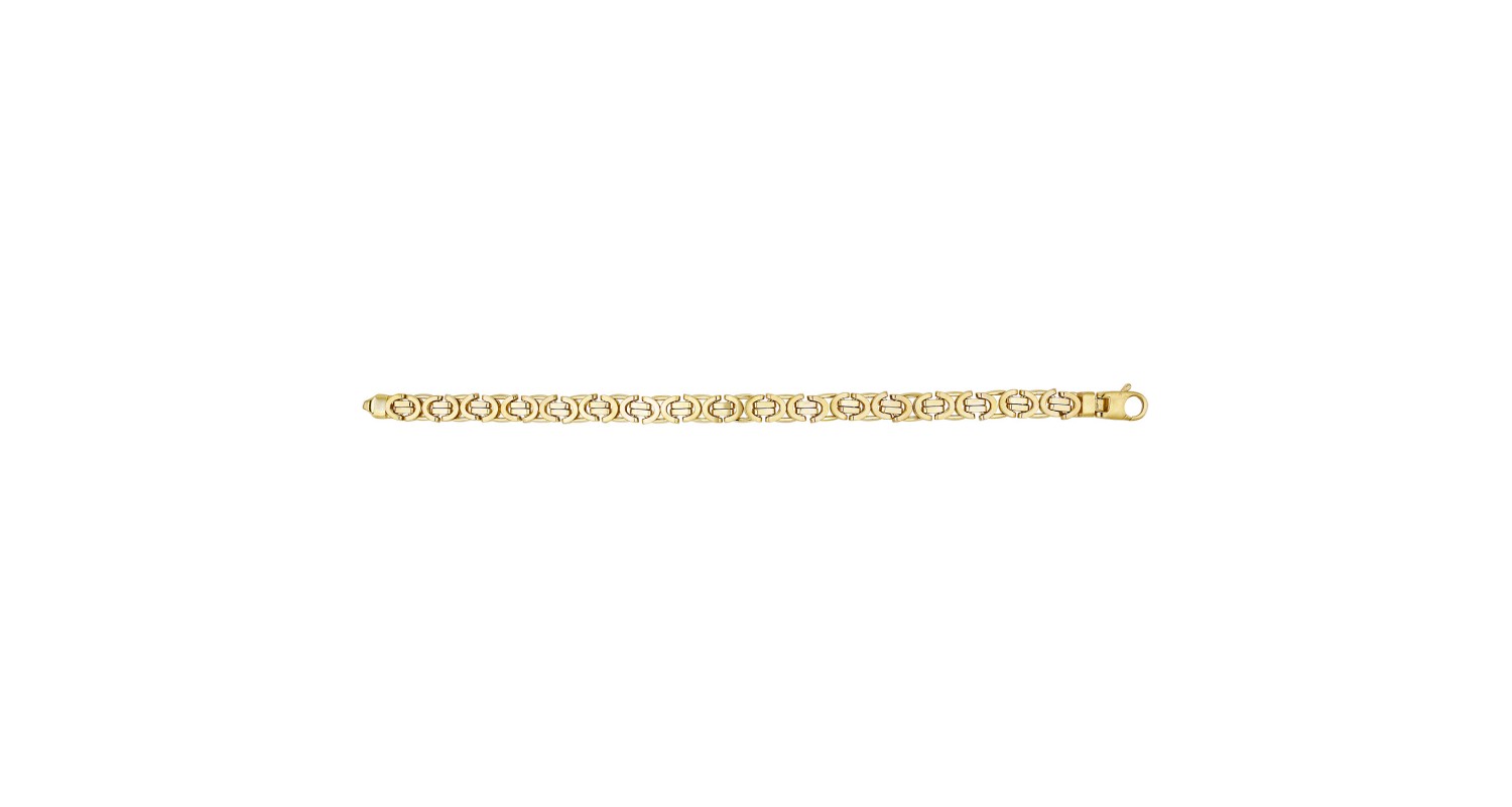 9ct Yellow Gold Ladies Luxury Byzantine Bracelet