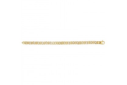 9ct Yellow Gold Ladies Luxury Byzantine Bracelet