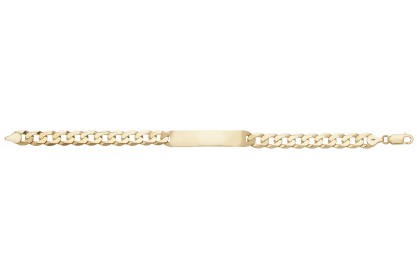 9ct Yellow Gold Mens ID Bracelet