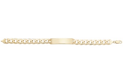 9ct Yellow Gold Mens ID Bracelet