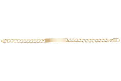 9ct Yellow Gold Mens ID Bracelet