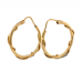 18ct Yellow Gold Twist Hoops