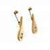 9ct Yellow Gold Cubic Zirconia Drop Earrings