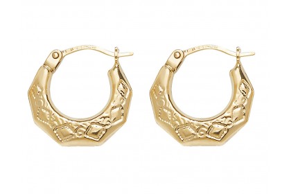 9ct Yellow Gold Babies Creole Earrings