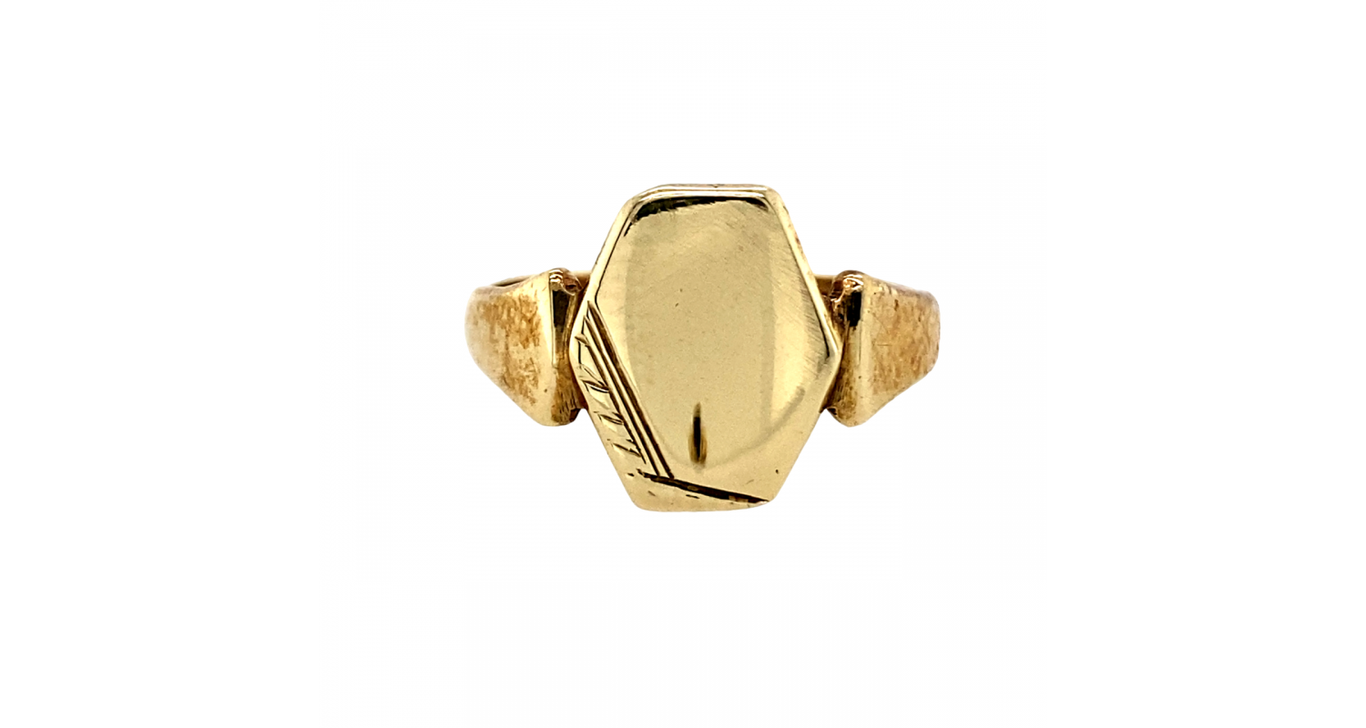 9ct Yellow Gold 1972 Signet Ring