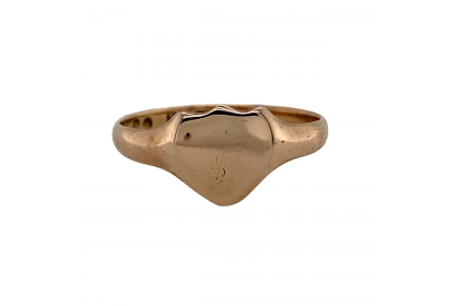 9ct Rose Gold 1905 Shield Signet Ring