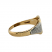 9ct Yellow Gold & Platinum Signet Ring