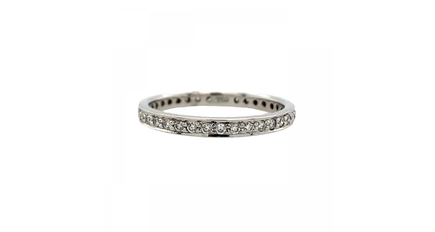 18ct White Gold 0.35ct Diamond Full Eternity Ring