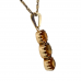 9ct Yellow Gold Citrine Trilogy Necklace