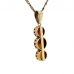 9ct Yellow Gold Citrine Trilogy Necklace