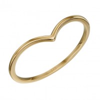 9ct Yellow Gold V Shape Ring