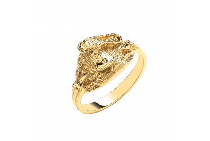 9ct Yellow Gold Saddle Baby Ring