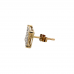 9ct Yellow Gold Diamond Single Stud