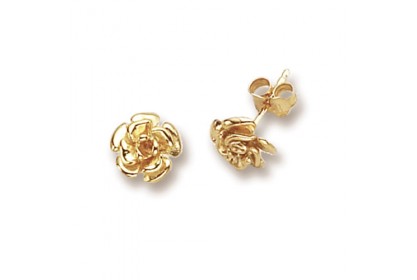 9ct Yellow Gold Flower Studs