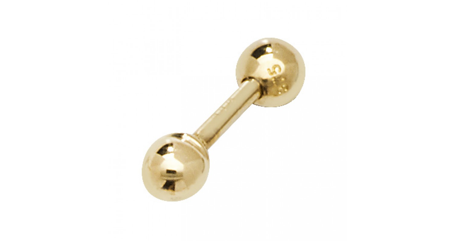 9ct Yellow Gold Ear Cartilage Stud