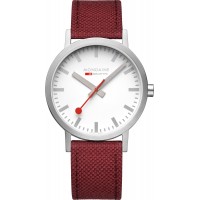 Mondaine Classic Dark Cherry Red 40mm Watch