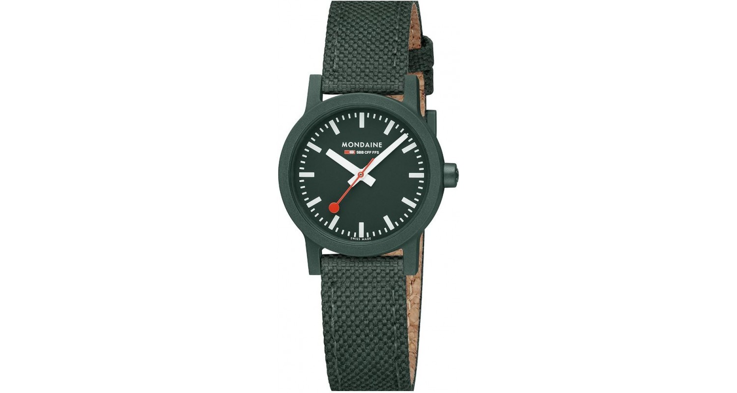 Mondaine Essence Park Green 32mm Watch