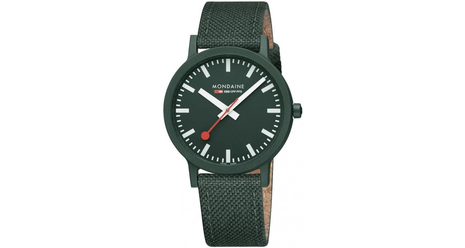 Mondaine Essence Park Green 41mm Watch