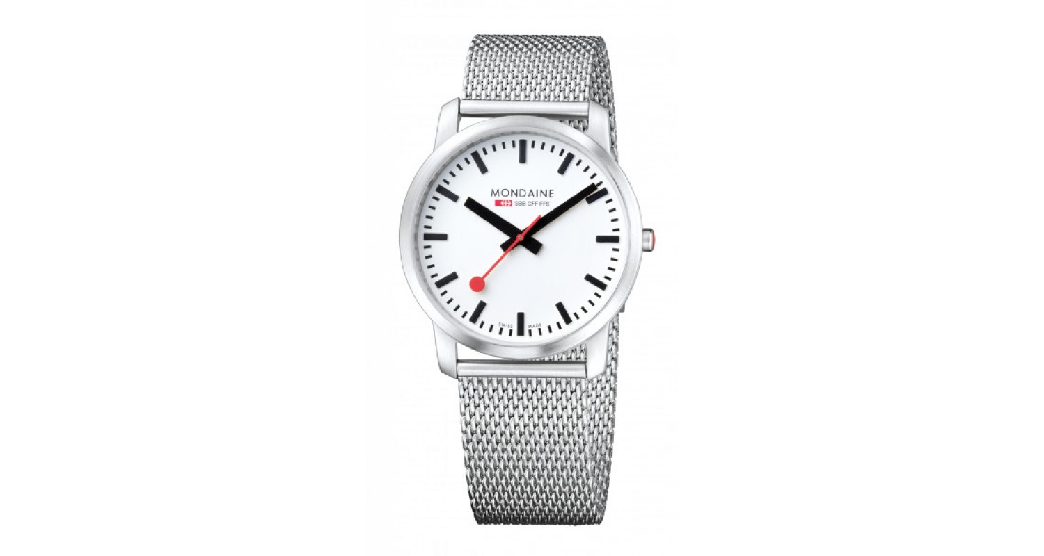 Mondaine Simply Elegant Mesh 41mm Watch