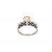 14ct White Gold Morganite & Diamond Ring