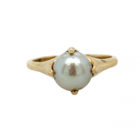 9ct Yellow Gold Cultured Pearl Ring