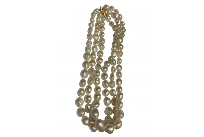 9ct Yellow Gold Freshwater Pearl Necklace