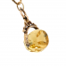 9ct Yellow Gold Spinning Quartz Fob Necklace