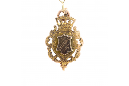 9ct Yellow Gold 1903 Shield Necklace