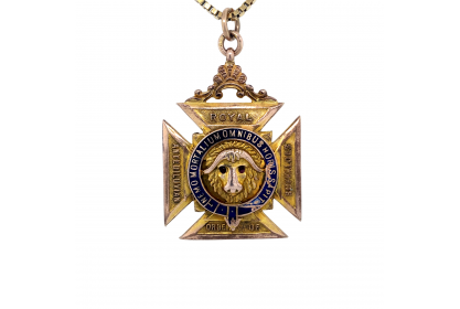 9ct Gold RAOB 1930 Masonic Order of Merit Necklace