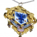 15ct Yellow Gold Masonic Wimbledon Medal Necklace