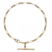 9ct Yellow Gold T-Bar Bracelet