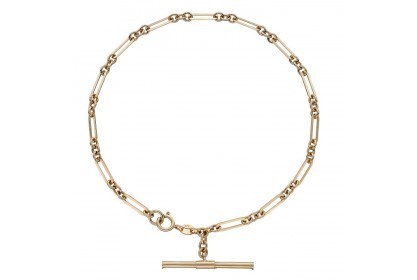 9ct Yellow Gold T-Bar Bracelet