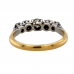 18ct Yellow Gold/Plat 0.25ct Diamond Ring