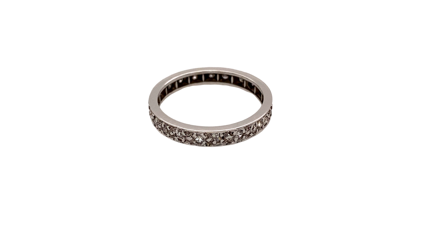 18ct White Gold Full Diamond Eternity Ring