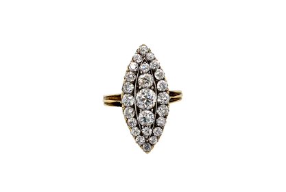 Victorian 18ct Gold 2.3ct Old Cut Diamond Ring