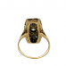 Art Deco Platinum 18ct Gold Diamond Sapphire Ring