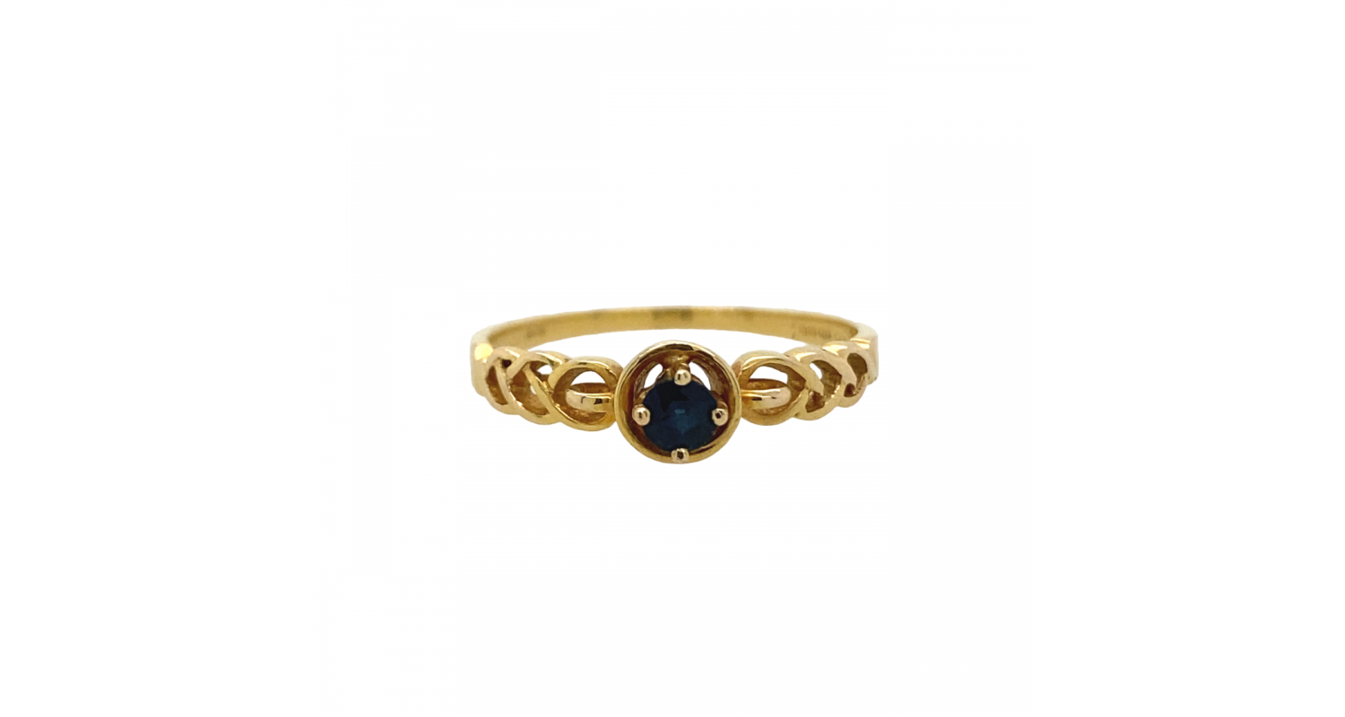 9ct Yellow Gold Sapphire Ring