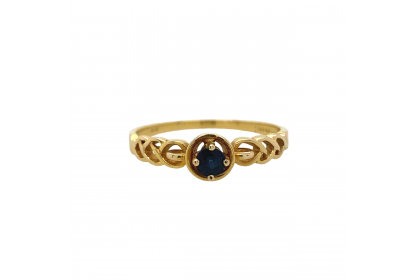 9ct Yellow Gold Sapphire Ring