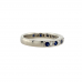 Platinum Diamond & Sapphire 1/2 Eternity Ring