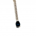 14ct White Gold Sapphire & Diamond Necklace