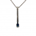 14ct White Gold Sapphire & Diamond Necklace