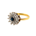 18ct Yellow Gold Sapphire & Diamond Ring